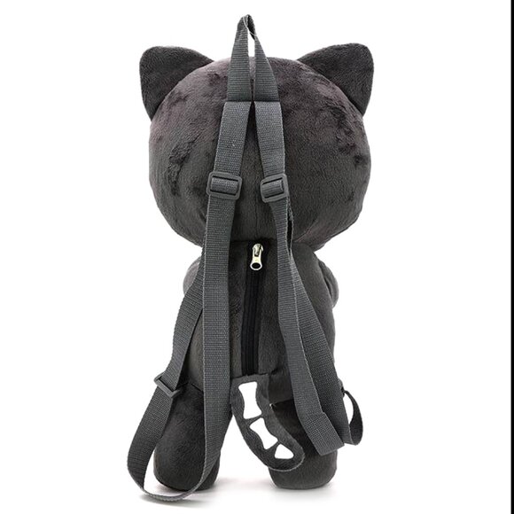 SPOOKYVILLE CRITTERS Skeleton Kitty Plush Backpack - Picture 3 of 5